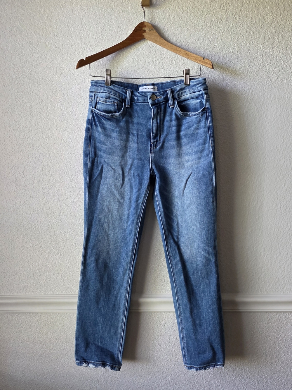 Flying Monkey Straight Leg Crop Jeans